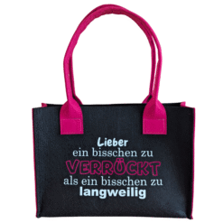 Lieber ein bisschen zu verrückt...